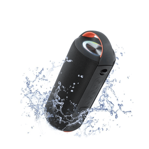 Moodix Altavoz portátil Bluetooth 10W preto à prova d'água IPX6