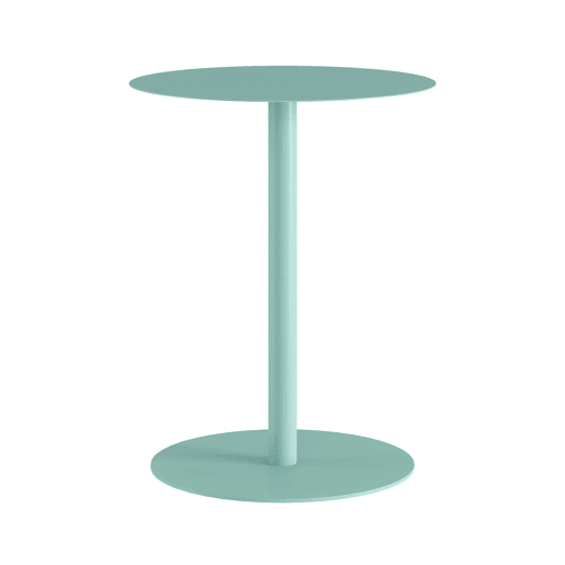 Mesa de apoio Nastätten interiorexterior redonda 50xØ40 cm Verde menta en.casa