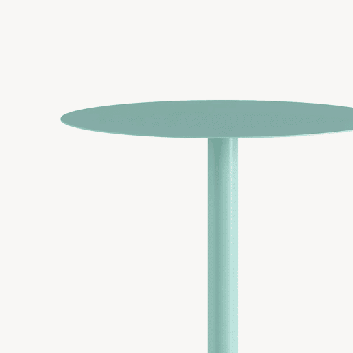 Mesa de apoio Nastätten interiorexterior redonda 50xØ40 cm Verde menta en.casa
