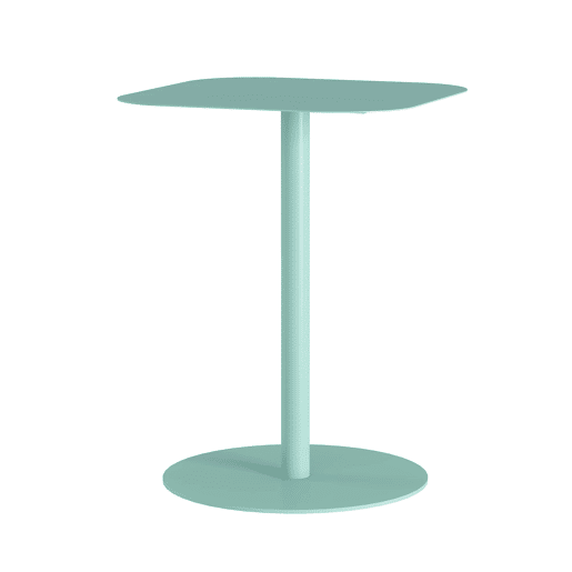 Mesa de apoio Nastätten interiorexterior quadrada 50x40x40 cm Verde menta en.casa
