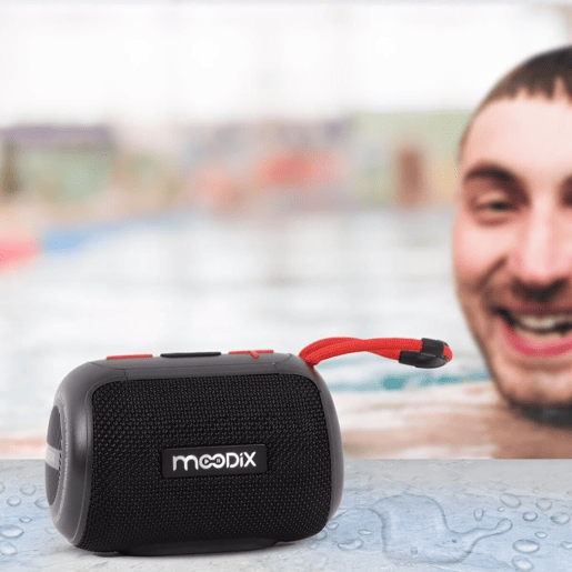 Moodix Altavoz Bluetooth Portátil 5W Preto IPX6 Slot MicroSD