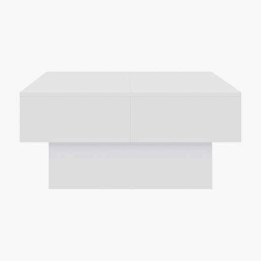 Mesa de centro Lens extensÃvel Lens 80x60x36 cm Branco en.casa Mesa de centro Lens extensÃvel Lens 80x60x36 cm Branco en.casa