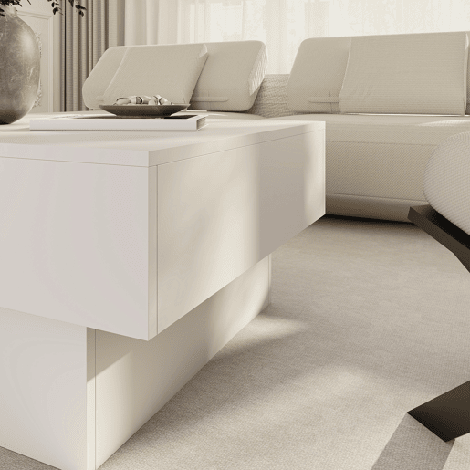 Mesa de centro Lens extensÃvel Lens 80x60x36 cm Branco en.casa Mesa de centro Lens extensÃvel Lens 80x60x36 cm Branco en.casa