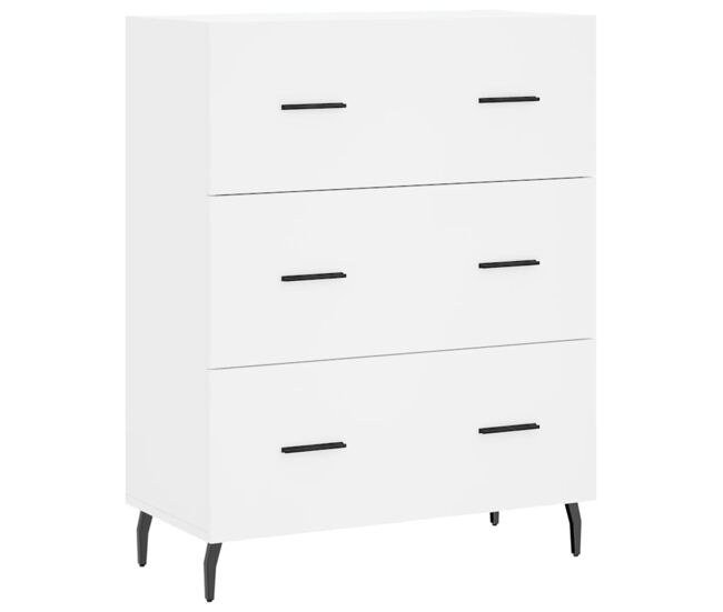 Aparador - mueble de almacenamiento de madera de ingeniería blanco 69,5x34x90 cm es3182