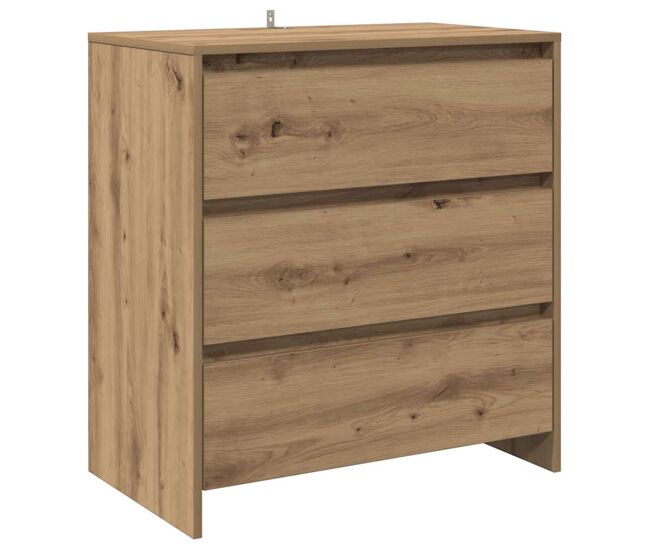 Aparador - mueble de almacenamiento de madera de ingeniería roble artisan 70x41x75 cm es3691