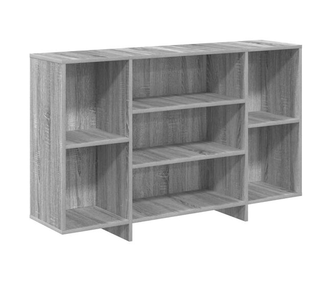 Aparador - mueble de almacenamiento de madera de ingeniería gris sonoma 120x30x75 cm es3401