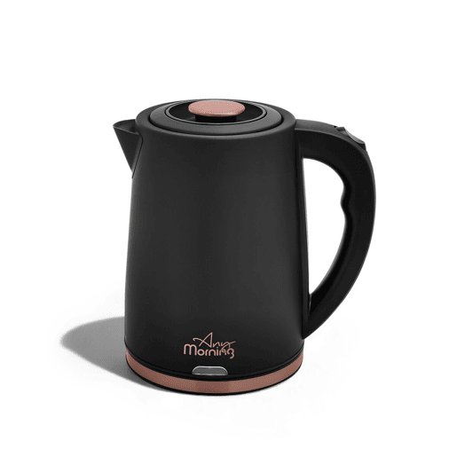 Chaleira Elétrica Any Morning 1,8L inox preta deslig. auto LED