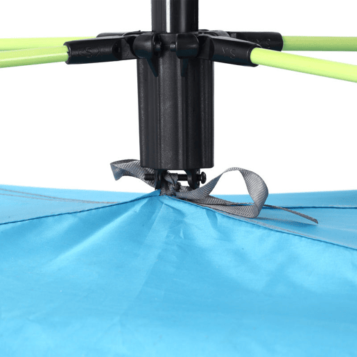 Outsunny Tenda de Praia Dobrável Abrigo de Praia Pop-up para 1-2 Pessoas com Proteção UV Impermeável Bolsa de Transporte para Parque Campismo 220x173x120 cm Azul Claro