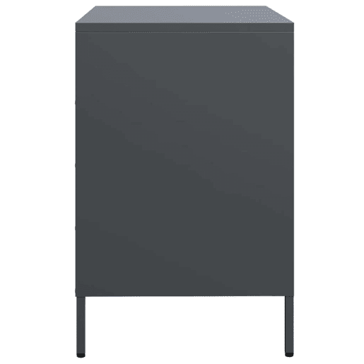 Aparador - Bufete - Móvei de apoio 68x39x58,5 cm aço laminado a frio antracite pt2268