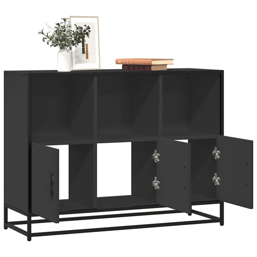 Aparador - Bufete - Móvei de apoio 100x35x76 cm derivados de madeira preto pt3512