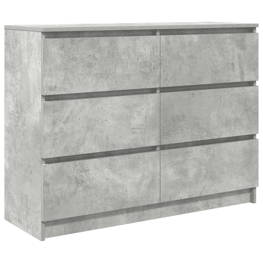 Aparador - Bufete - Móvei de apoio 100x35x76 cm derivados de madeira cinzento cimento pt3267