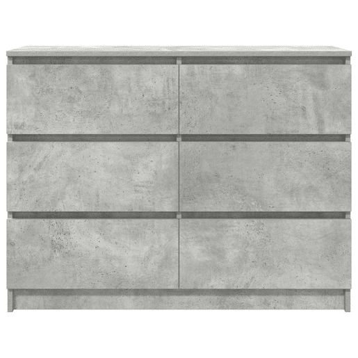 Aparador - Bufete - Móvei de apoio 100x35x76 cm derivados de madeira cinzento cimento pt3267