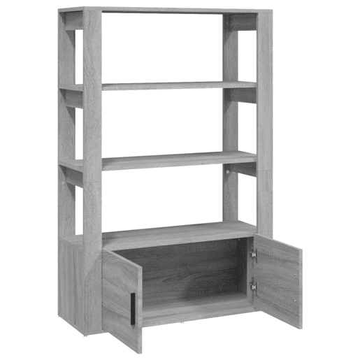 Aparador - Bufete - Móvei de apoio 80x30x119,5 cm derivados de madeira cinzento sonoma pt2919