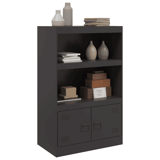 Aparador - Bufete - Móvei de apoio 67x39x107 cm aço preto pt2333