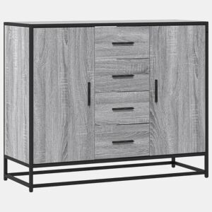 Aparador - Bufete - Móvei de apoio 92x35x76 cm derivados de madeira cinzento sonoma pt3481