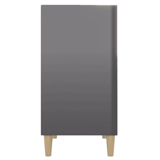 Aparador - Bufete - Móvei de apoio 57x35x70 cm derivados de madeira cinza brilhante pt2633