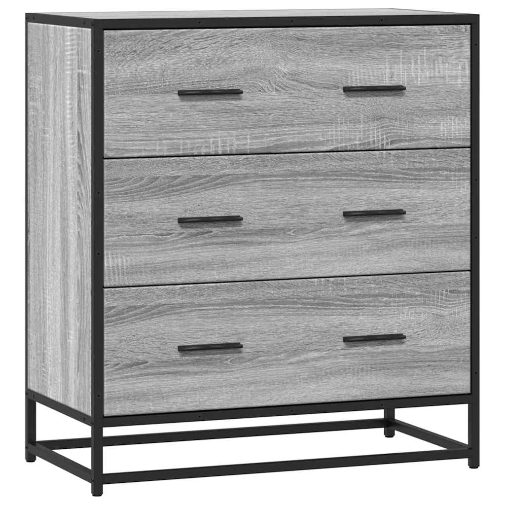 Aparador - Mueble de almacenamiento 68 Roble/ Gris
