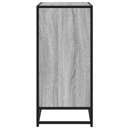 Aparador - Bufete - Móvei de apoio 68x35x76 cm deriv. de madeirametal cinzento sonoma pt4612