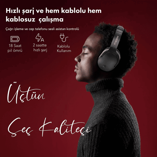 Moodix Auriculares Bluetooth KO23BT1100W Branco USB Volume