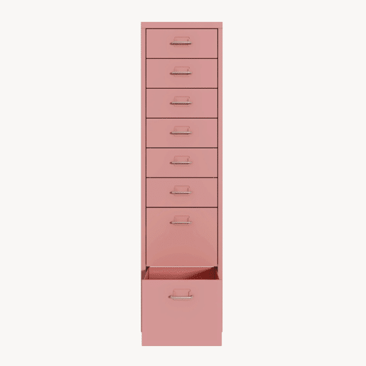 Armário de gavetas móvel Kökar com 8 gavetas 109x28x41 cm rosa en.casa Armário de gavetas móvel Kökar com 8 gavetas 109x28x41 cm rosa en.casa