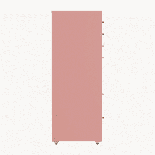Armário de gavetas móvel Kökar com 8 gavetas 109x28x41 cm rosa en.casa Armário de gavetas móvel Kökar com 8 gavetas 109x28x41 cm rosa en.casa