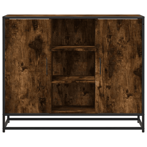Aparador - Bufete - Móvei de apoio 92x35x76 cm derivados de madeira carvalho fumado pt4552