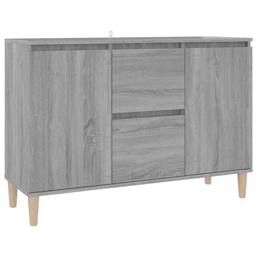 Aparador - Bufete - Móvei de apoio 101x35x70 cm derivados de madeira cinzento sonoma pt3395