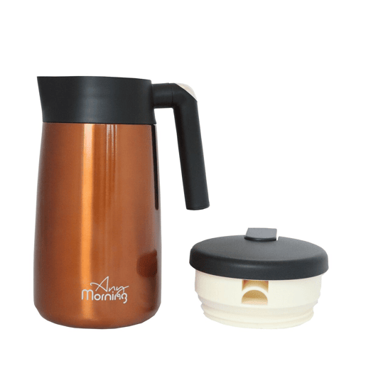 Tetera Any Morning inox 1,2L efeito cobre e bronze