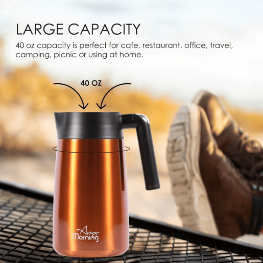 Tetera Any Morning inox 1,2L efeito cobre e bronze
