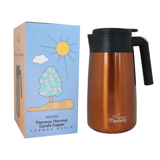 Tetera Any Morning inox 1,2L efeito cobre e bronze