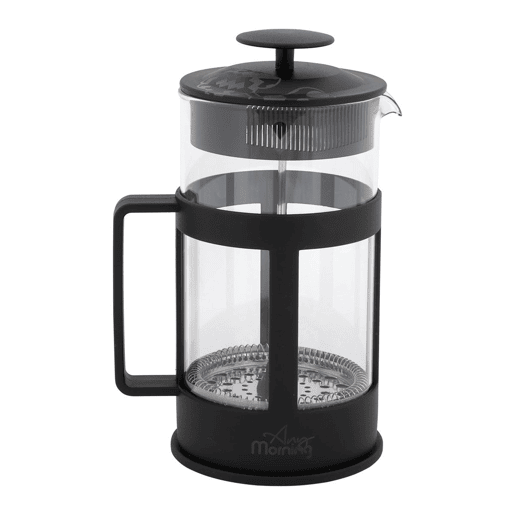 Any Morning Cafeteira prensa francesa 800ml inox vidro borossilicato