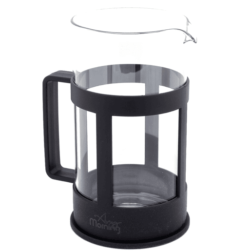 Any Morning Cafeteira prensa francesa 800ml inox vidro borossilicato