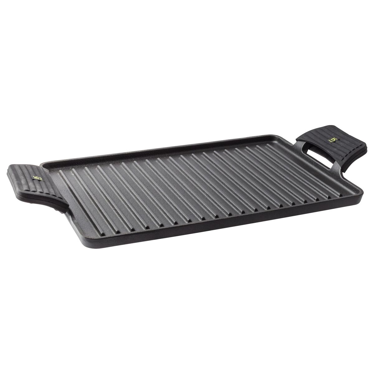 Asador rectangular grill de hierro fundido 43×23 cm con asas de silicona xtra san ignacio