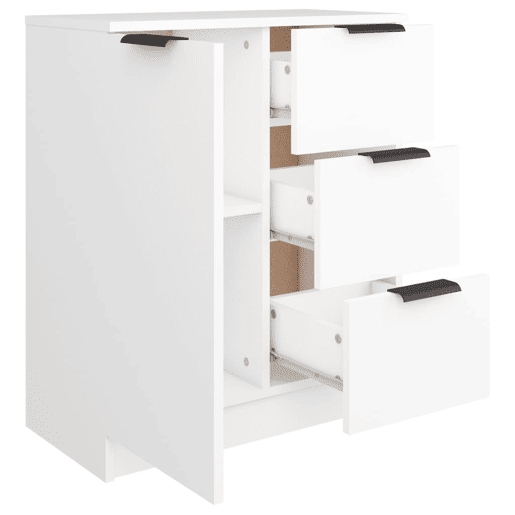Aparador - Bufete - Móvei de apoio 60x30x70 cm derivados de madeira branco pt2469
