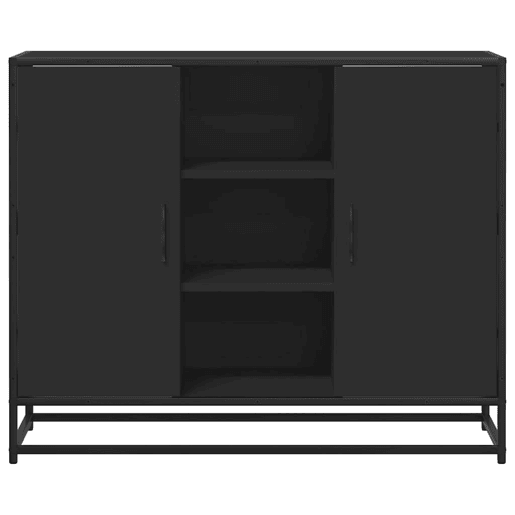 Aparador - Bufete - Móvei de apoio 92x35x76 cm derivados de madeira preto pt3562