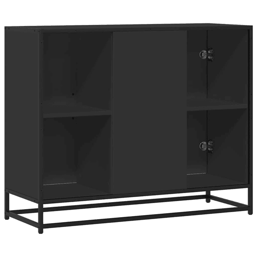 Aparador - Bufete - Móvei de apoio 92x35x76 cm derivados de madeira preto pt3562