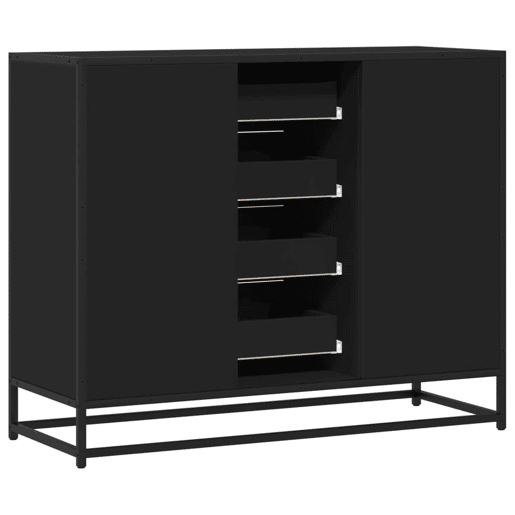Aparador - Bufete - Móvei de apoio 92x35x76 cm derivados de madeira preto pt3561