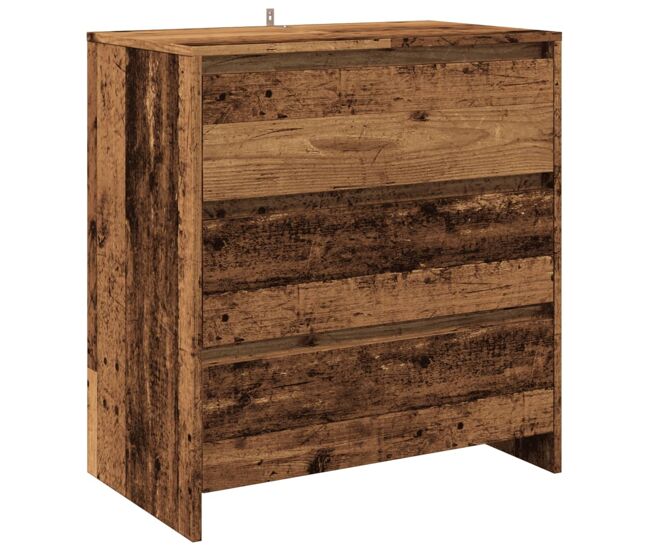 Aparador - mueble de almacenamiento de madera de ingeniería envejecida 70x41x75 cm es3255