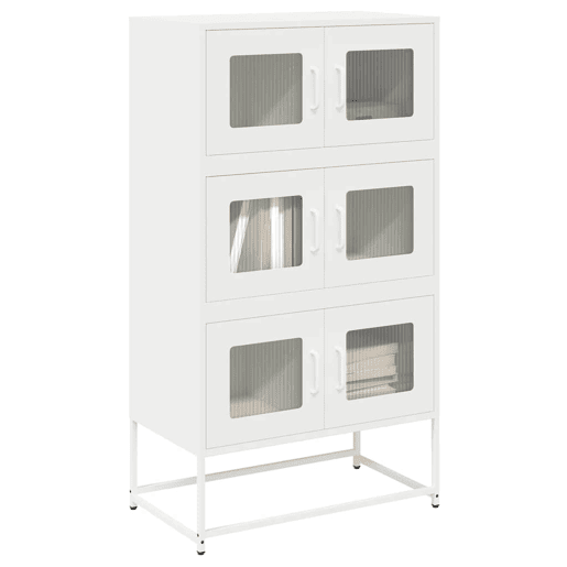 Aparador - Bufete - Móvei de apoio alto 68x39x123 cm aço branco pt2227