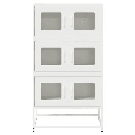 Aparador - Bufete - Móvei de apoio alto 68x39x123 cm aço branco pt2227