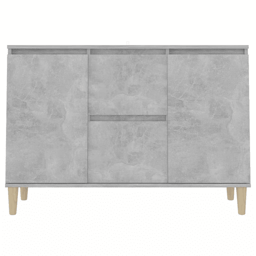 Aparador - Bufete - Móvei de apoio 101x35x70 cm derivados de madeira cinzento cimento pt4415