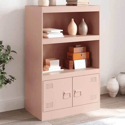 Aparador - Bufete - Móvei de apoio 67x39x107 cm aço rosa pt2367