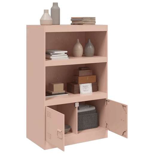 Aparador - Bufete - Móvei de apoio 67x39x107 cm aço rosa pt2367