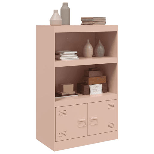Aparador - Bufete - Móvei de apoio 67x39x107 cm aço rosa pt2367