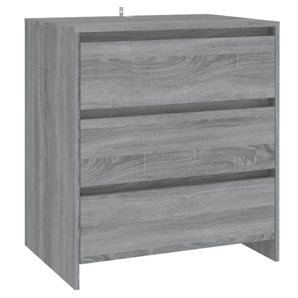 Aparador - Mueble de almacenamiento 70 Roble/ Gris
