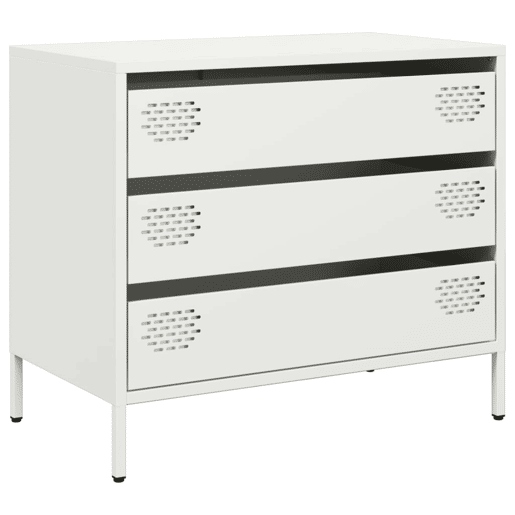 Aparador - Bufete - Móvei de apoio 68x39x58,5 cm aço laminado a frio branco pt2283