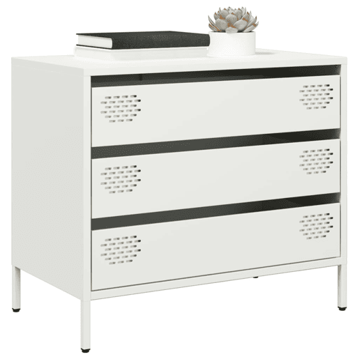 Aparador - Bufete - Móvei de apoio 68x39x58,5 cm aço laminado a frio branco pt2283
