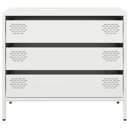 Aparador - Bufete - Móvei de apoio 68x39x58,5 cm aço laminado a frio branco pt2283