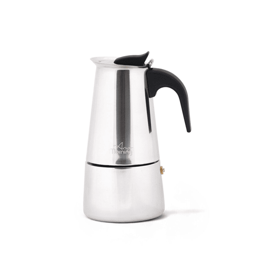 Cafeteira Moka Any Morning inox 200ml indução 4 chávenas