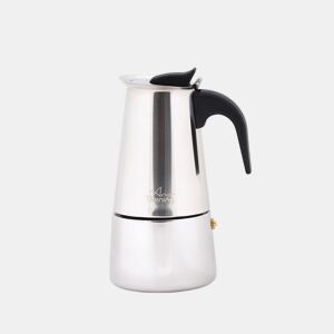 Cafeteira Moka Any Morning inox 200ml indução 4 chávenas